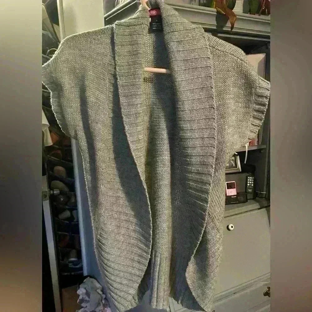 Short Sleeved Cardigan Sweater by Say What